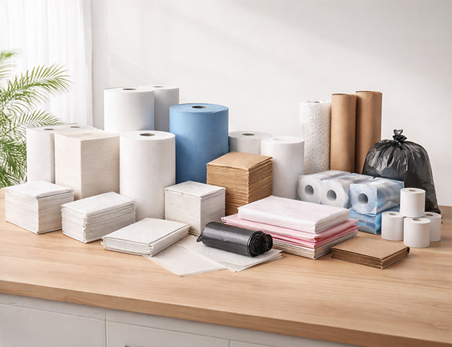 Tissues & Rolls for Everyday Hygiene, Cleaning and Workplace Use